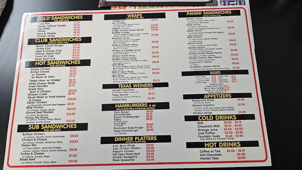 A&G Texas Weiners Menu image 1